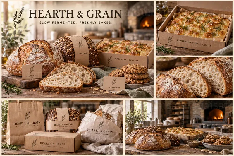 Bakery Collection Branding Boards