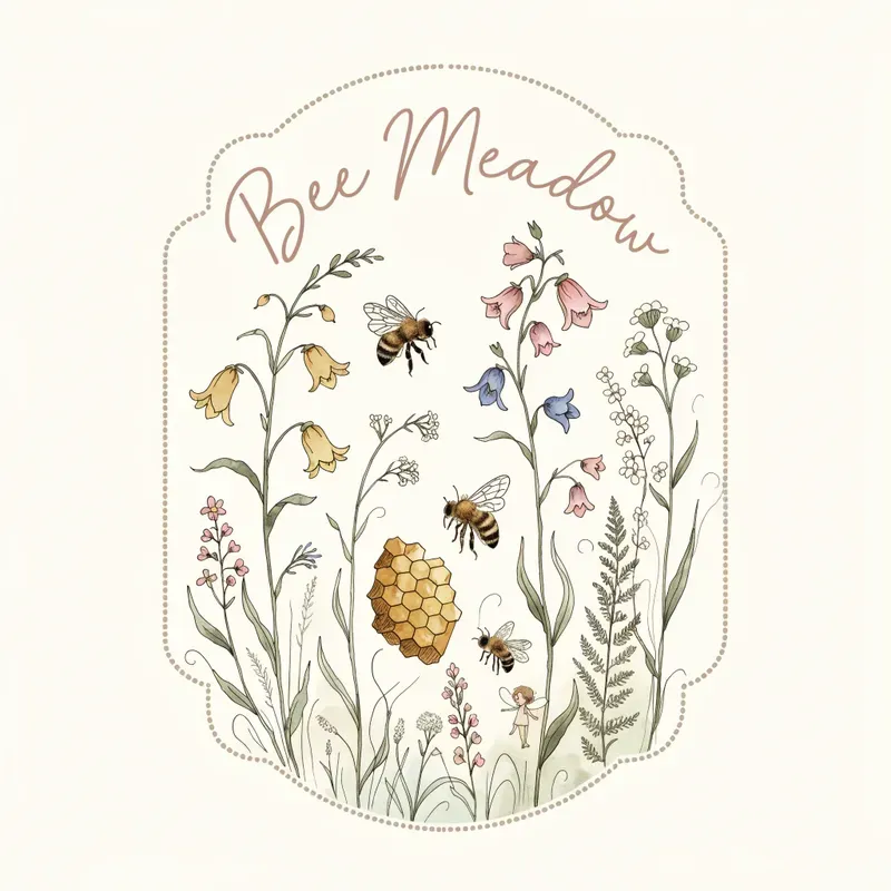 Whimsical Fairy Season Badges Pastel