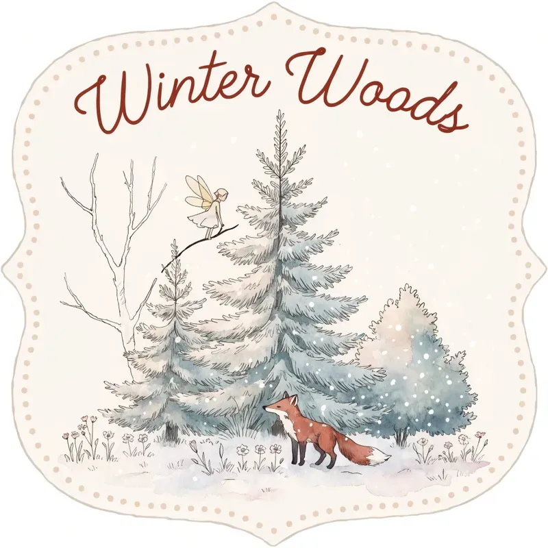 Whimsical Fairy Season Badges Pastel