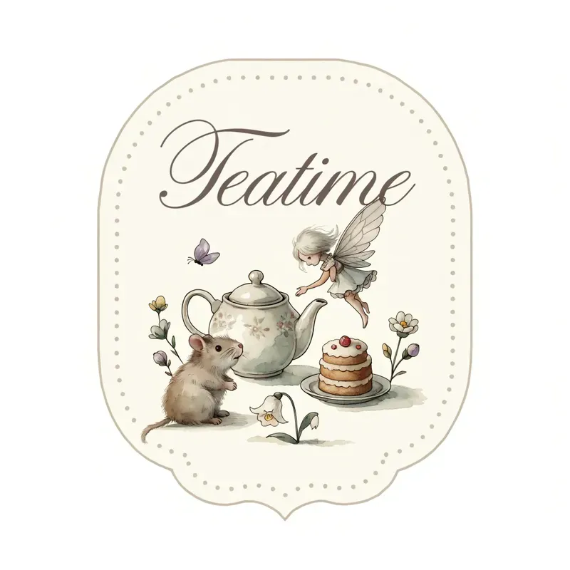 Whimsical Fairy Season Badges Pastel