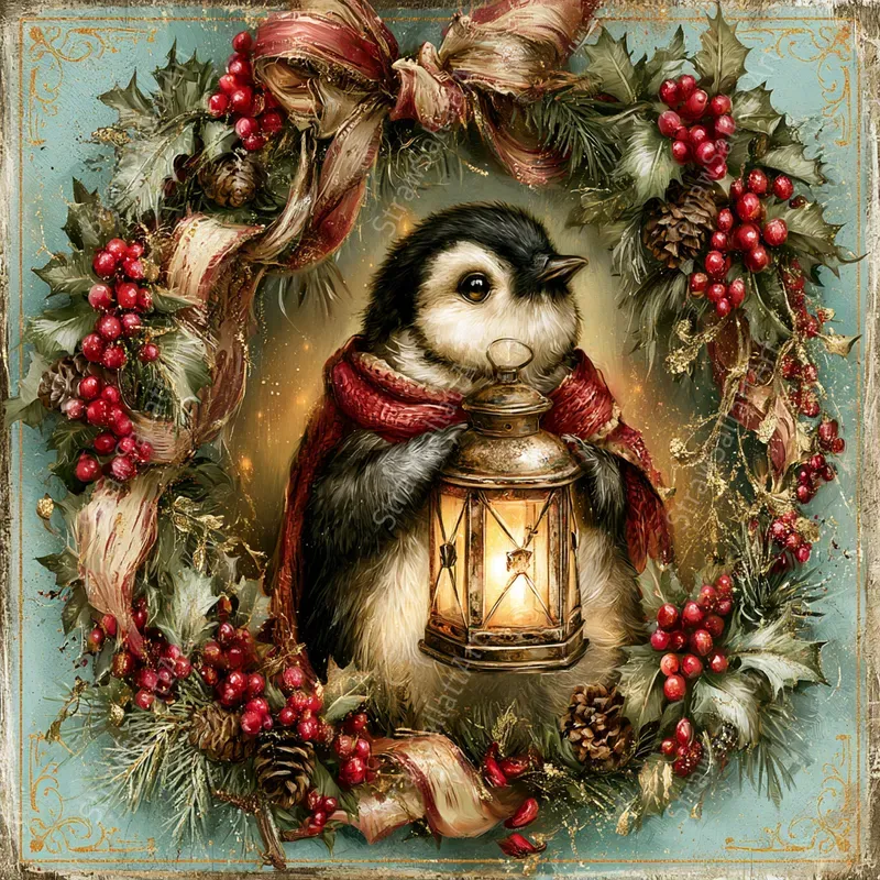 Vintage Christmas Postcard Junk Journals