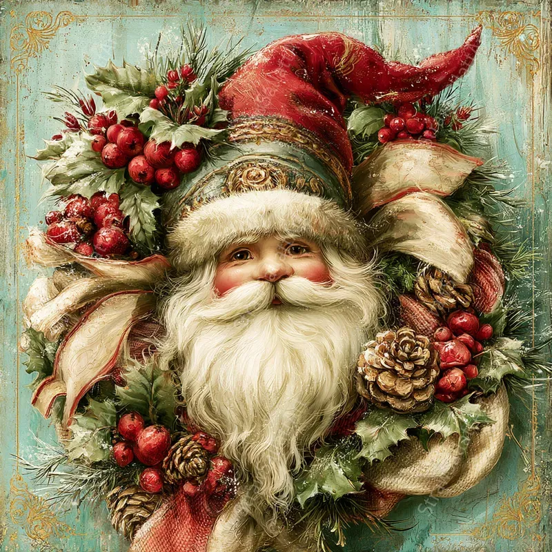Vintage Christmas Postcard Junk Journals