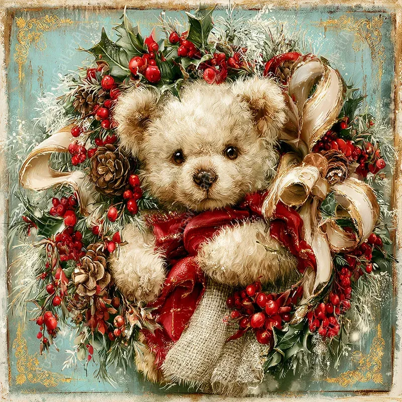 Vintage Christmas Postcard Junk Journals
