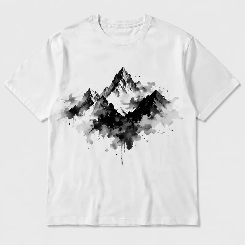 Modern Fluid Ink Tshirt Mockup Designs