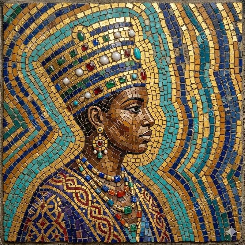 Byzantine Opus Musivum Mosaic Portraits