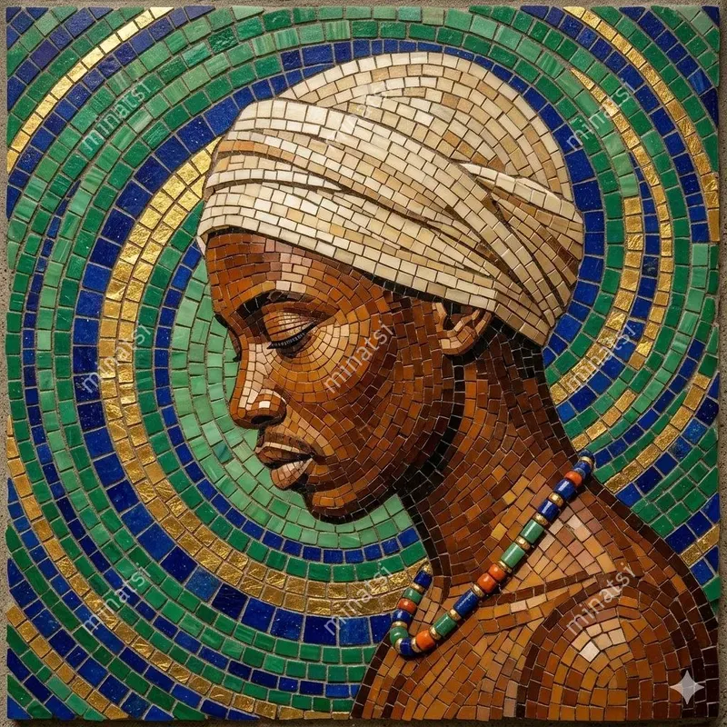 Byzantine Opus Musivum Mosaic Portraits