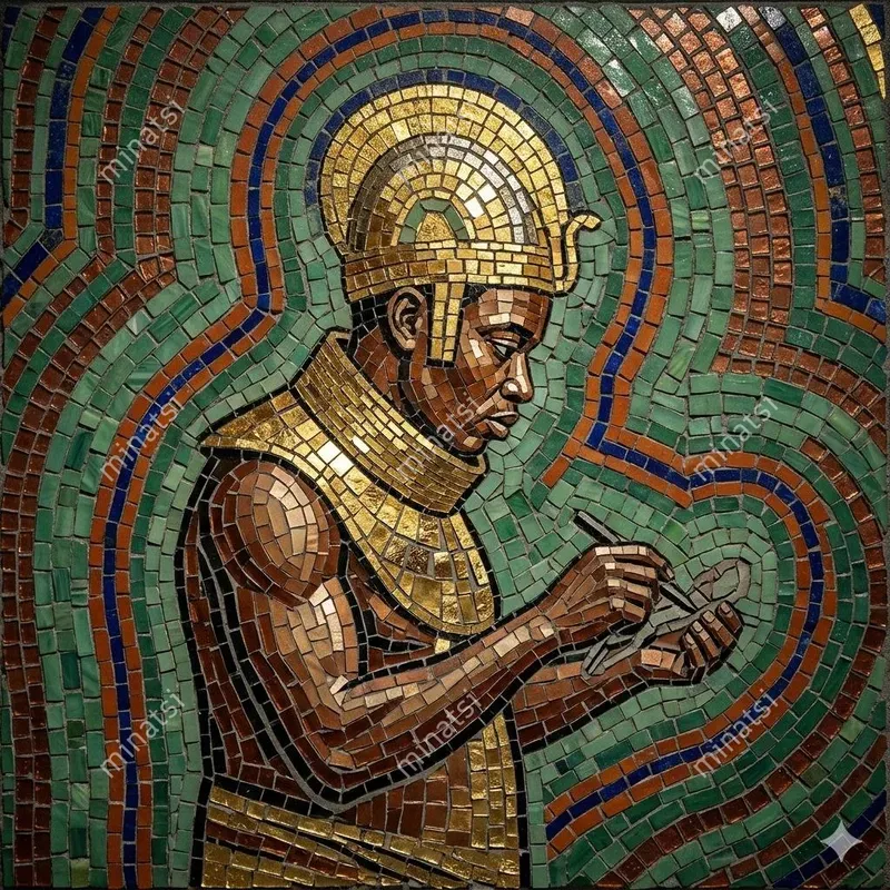 Byzantine Opus Musivum Mosaic Portraits