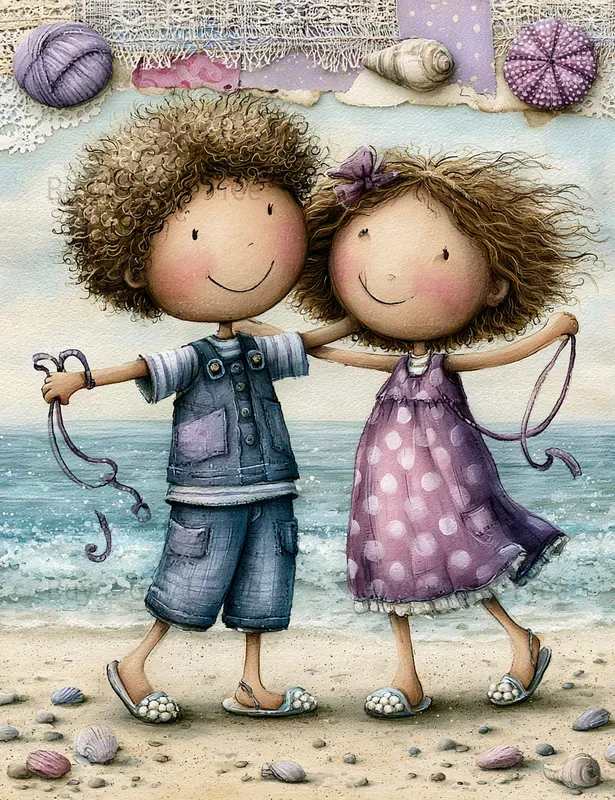 Seaside Love Story Junk Journals