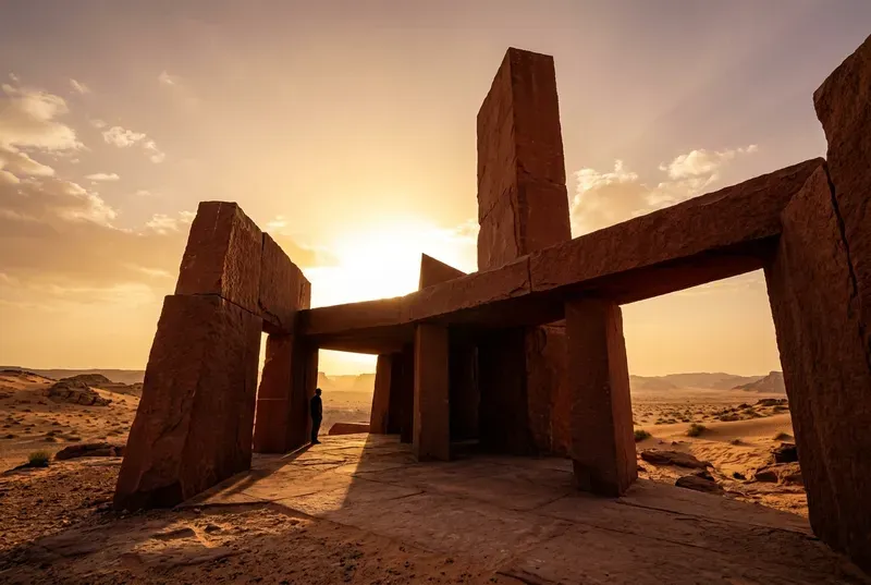 Minimalist Desert Monoliths