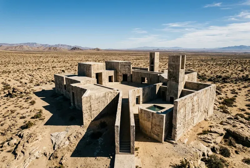 Minimalist Desert Monoliths