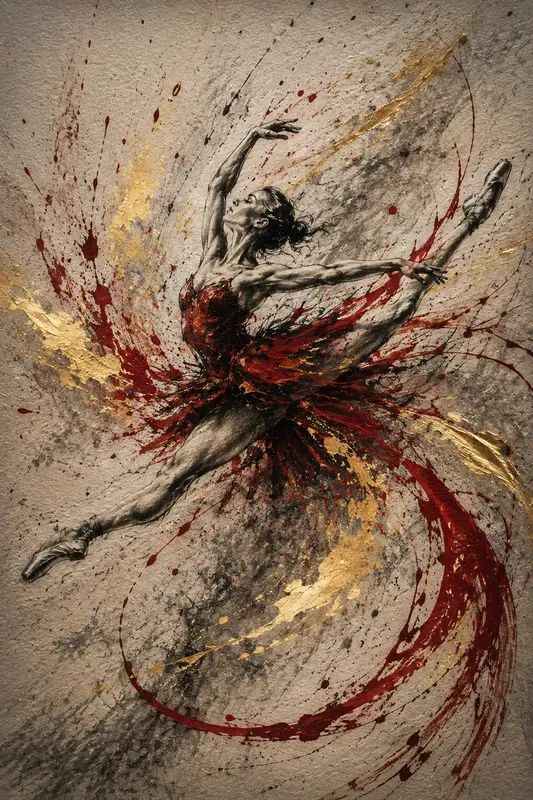 Charcoal Splatter Motions
