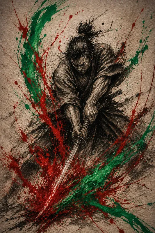 Charcoal Splatter Motions