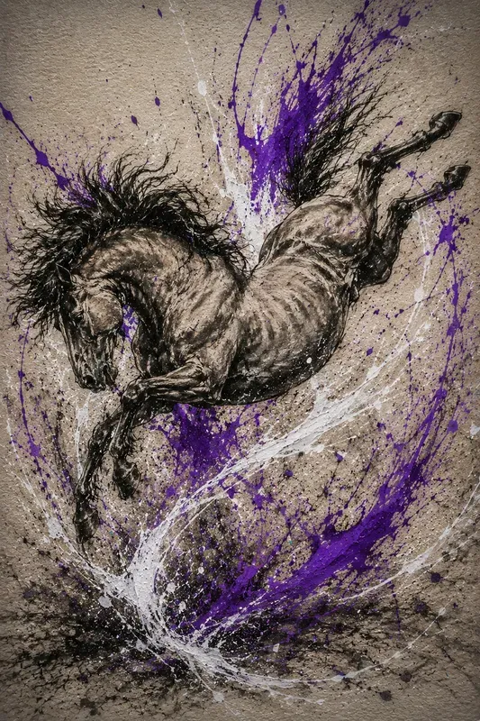 Charcoal Splatter Motions