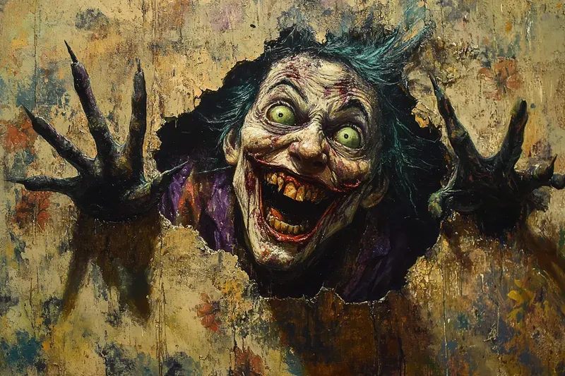 Horrifying Halloween Wall Faces