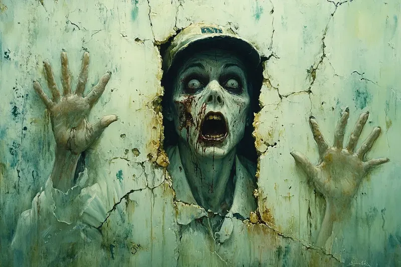 Horrifying Halloween Wall Faces