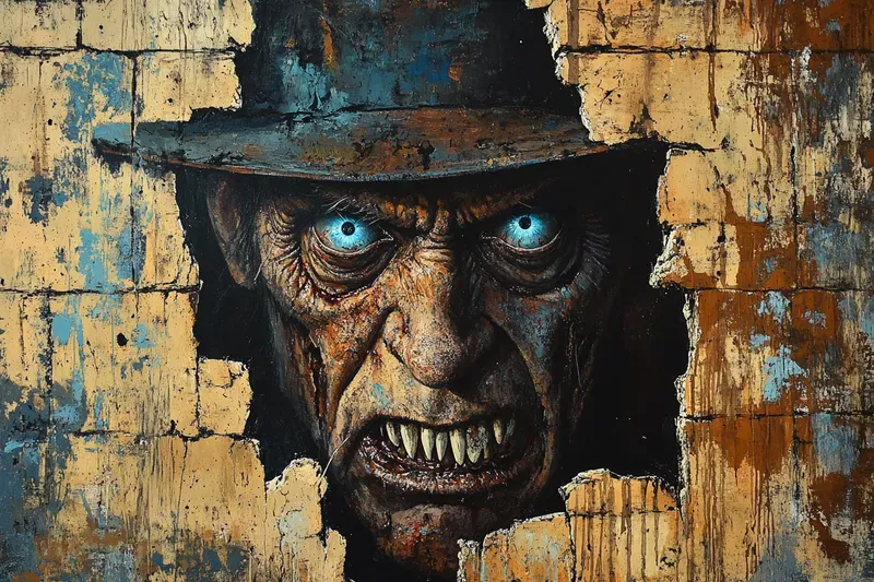 Horrifying Halloween Wall Faces