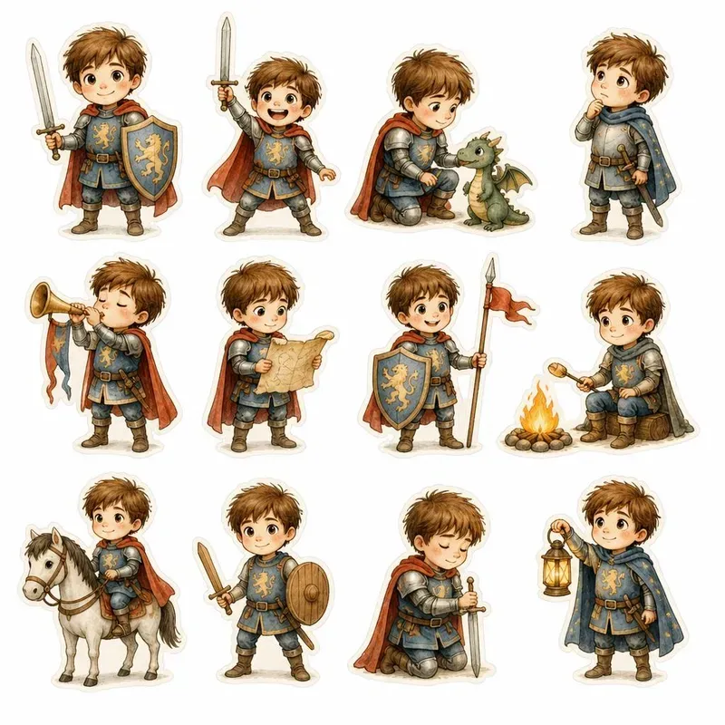 Storybook Character Fussy Cut Sheets