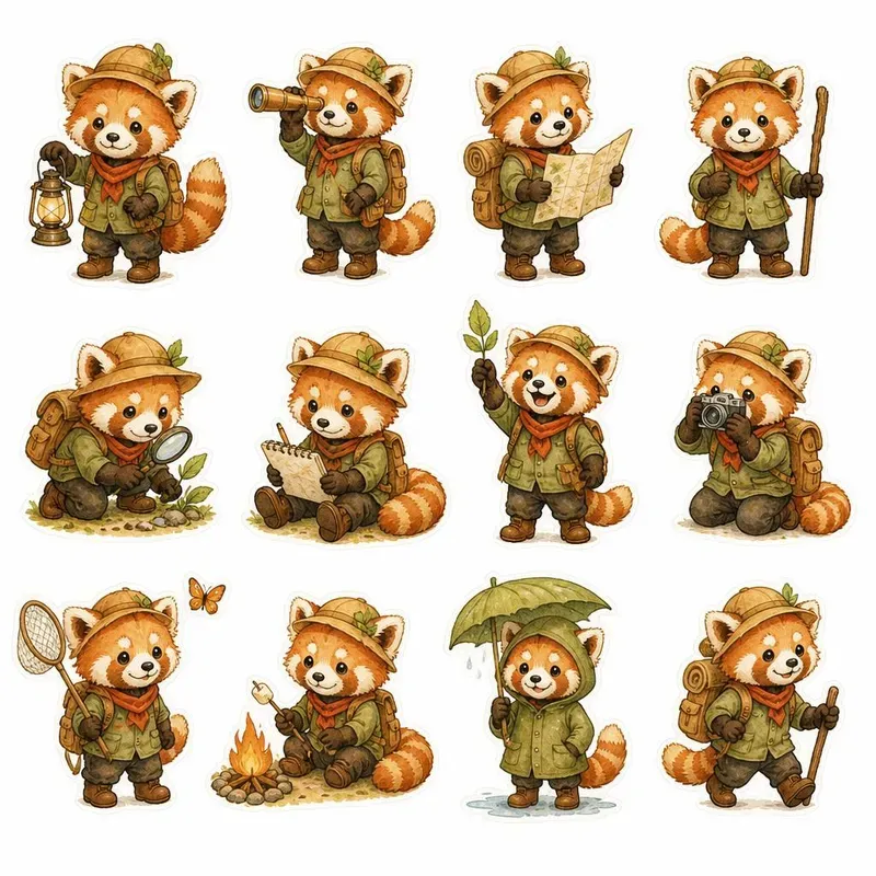 Storybook Character Fussy Cut Sheets