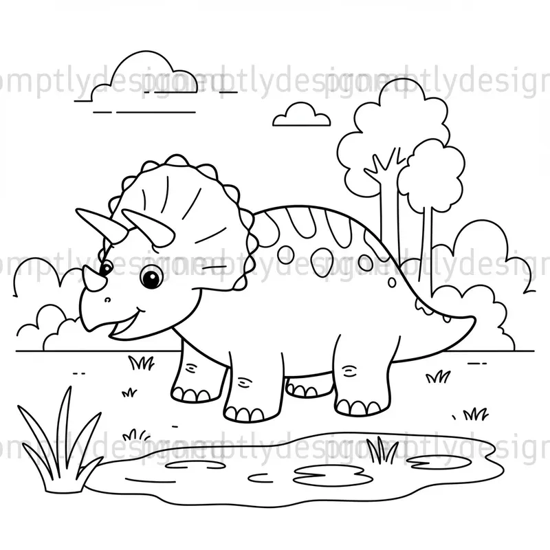 Dinosaur Coloring Pages For Kids