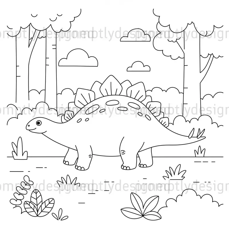 Dinosaur Coloring Pages For Kids