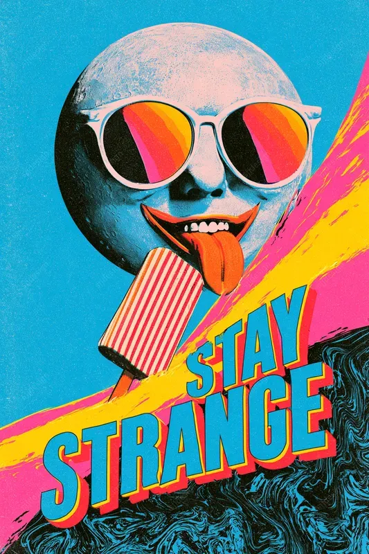 Cmyk Glitch Poster Art