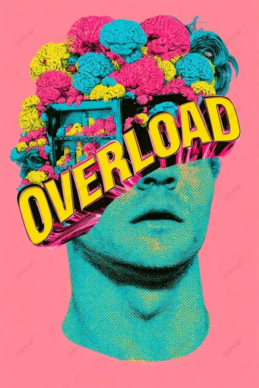 Cmyk Glitch Poster Art