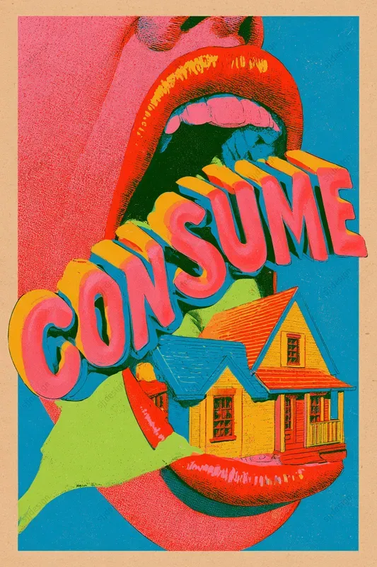 Cmyk Glitch Poster Art