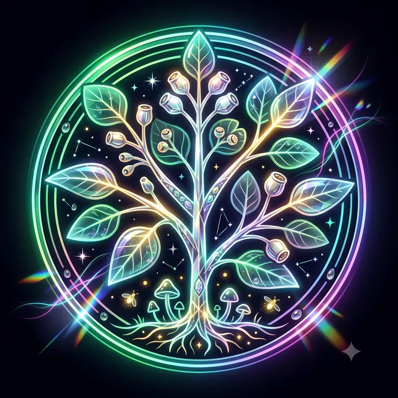 Neon Magical Herb Emblems