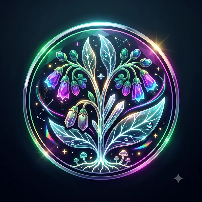 Neon Magical Herb Emblems