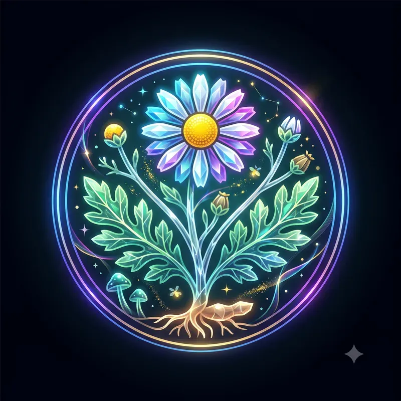 Neon Magical Herb Emblems