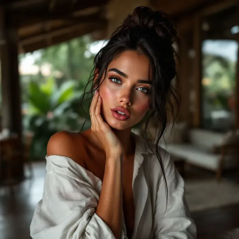 Beautiful Girls Models In White Shirts