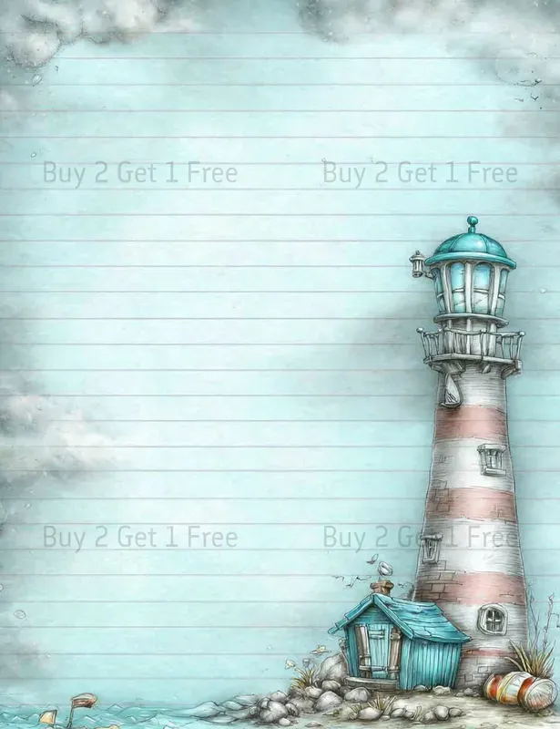 Alice In Seaside World Plain Papers