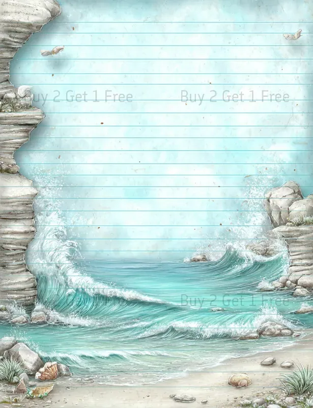 Alice In Seaside World Plain Papers