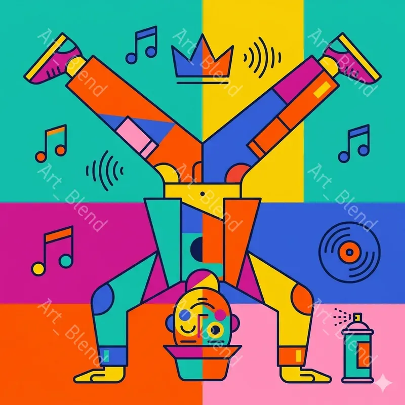 Abstract Minimal Vector Art