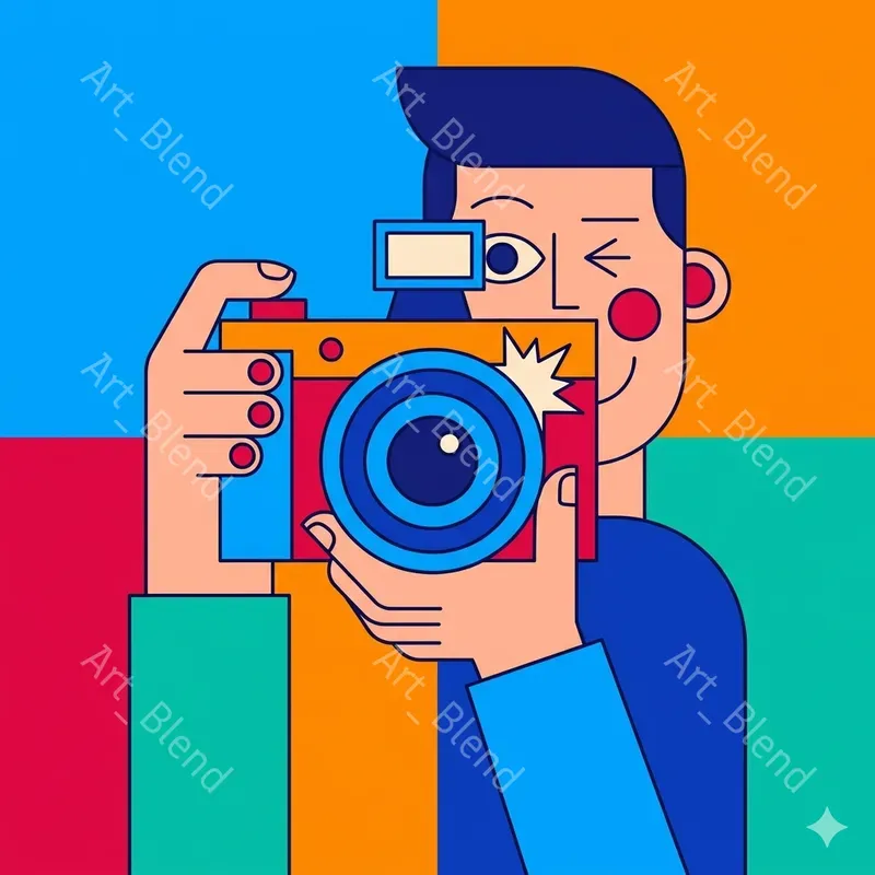Abstract Minimal Vector Art