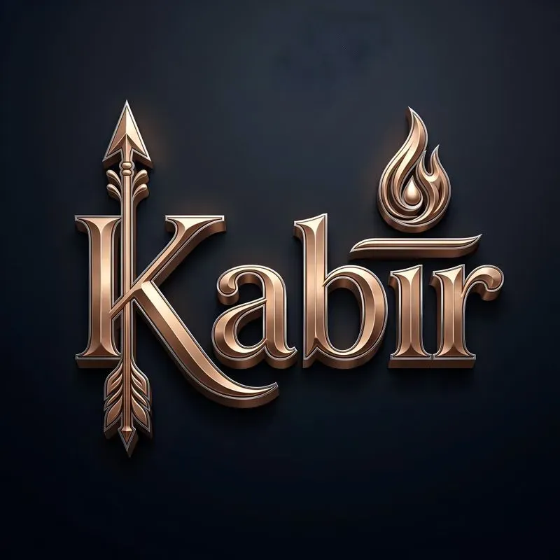 3D Metallic Name Logo Generator