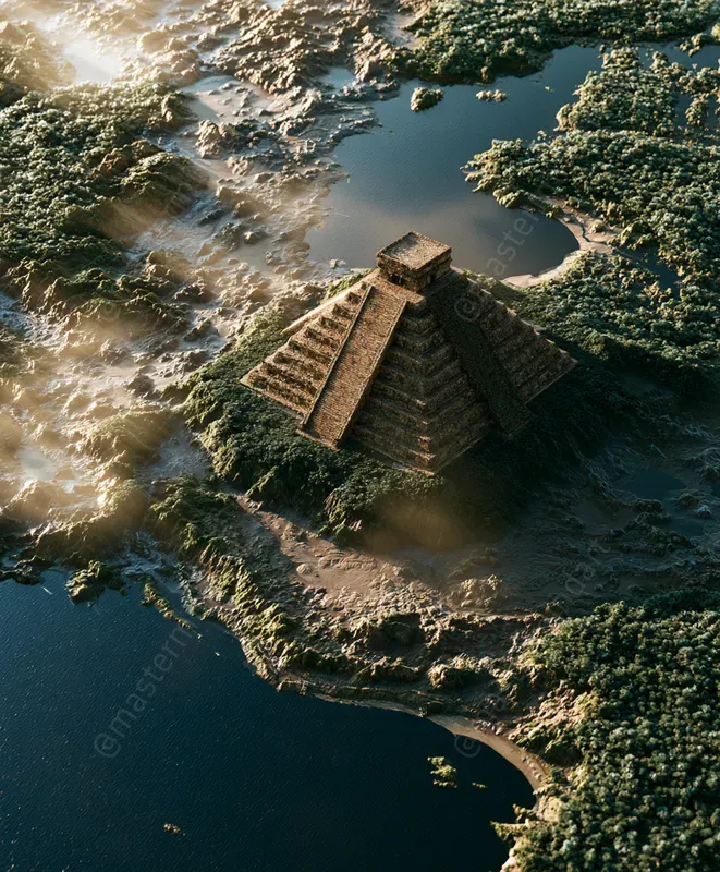 Cinematic 3D Landmark Map Dioramas