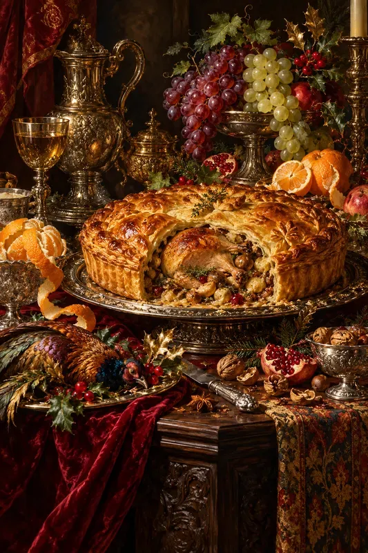 Opulent Xmas Dutch Still Life Art
