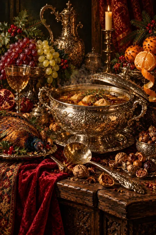 Opulent Xmas Dutch Still Life Art