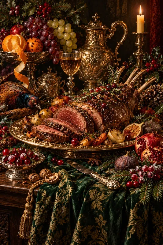 Opulent Xmas Dutch Still Life Art