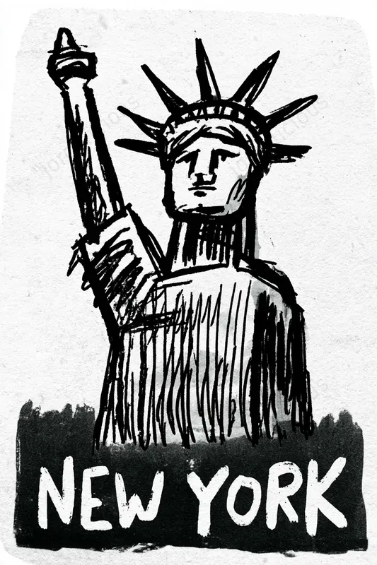 Handdrawn Ink Travel Posters