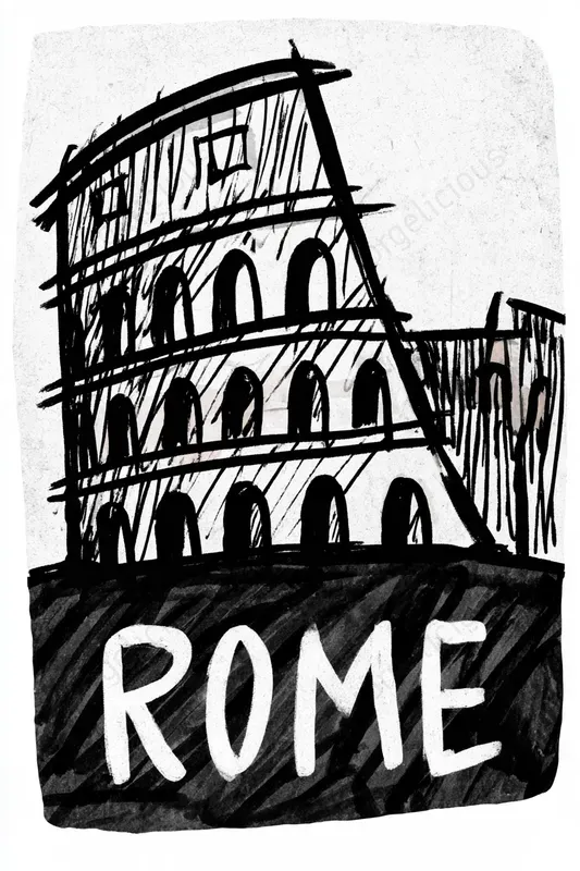 Handdrawn Ink Travel Posters