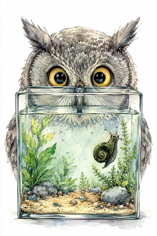 Watercolor Pets And Aquarium Art