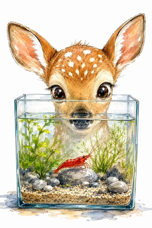 Watercolor Pets And Aquarium Art