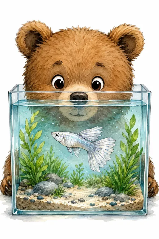Watercolor Pets And Aquarium Art