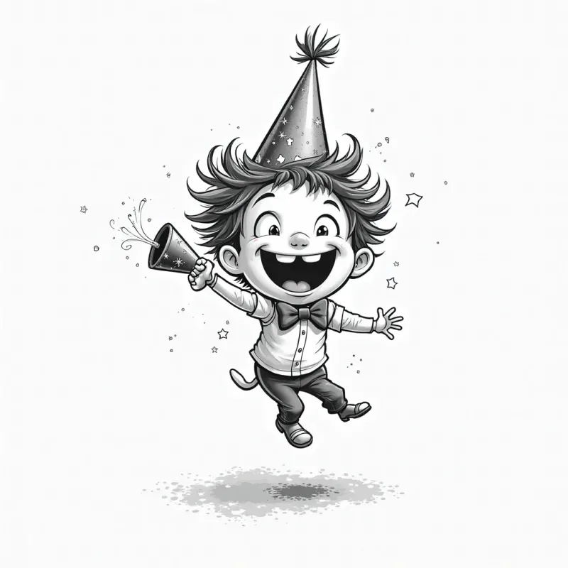 Black White Cartoon Moments