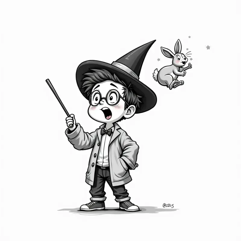 Black White Cartoon Moments