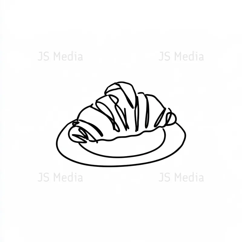 Minimal Handdrawn Coffee Bakery Icons