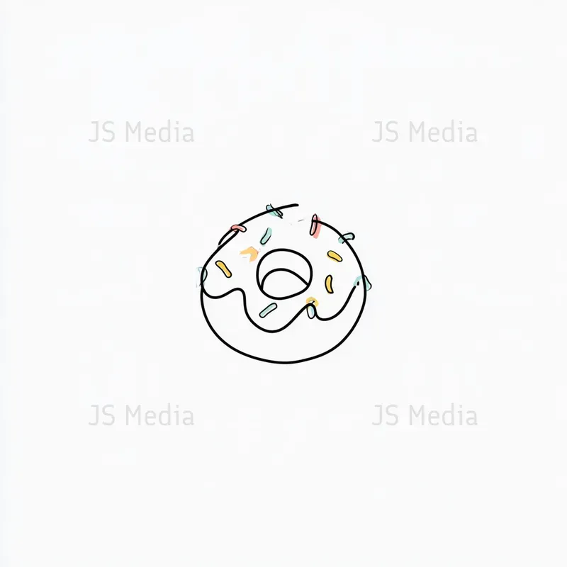 Minimal Handdrawn Coffee Bakery Icons