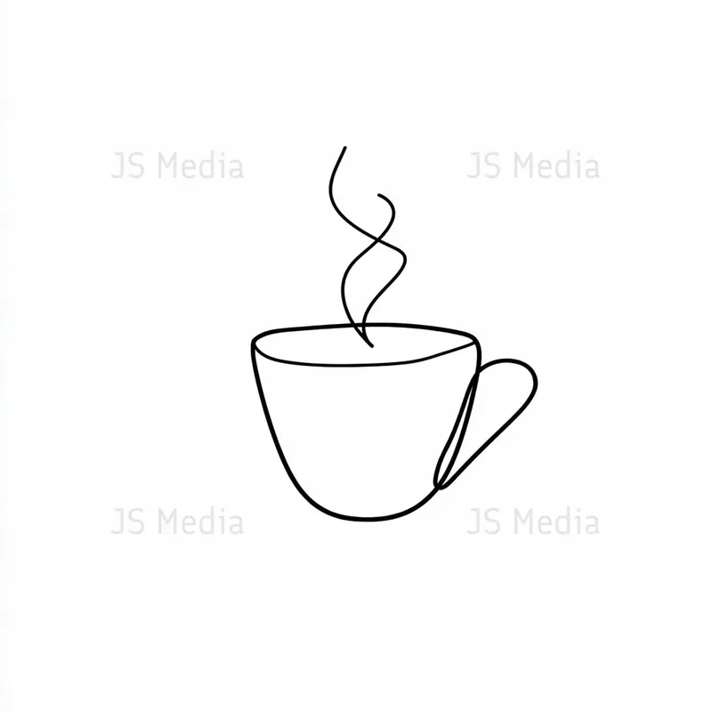 Minimal Handdrawn Coffee Bakery Icons